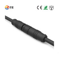 Conector impermeable M12P con tuerca de goma de nylon